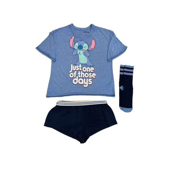 3-Piece Lilo Pajama Shorts Tee Socks Set Size 2X - Picture 2 of 3